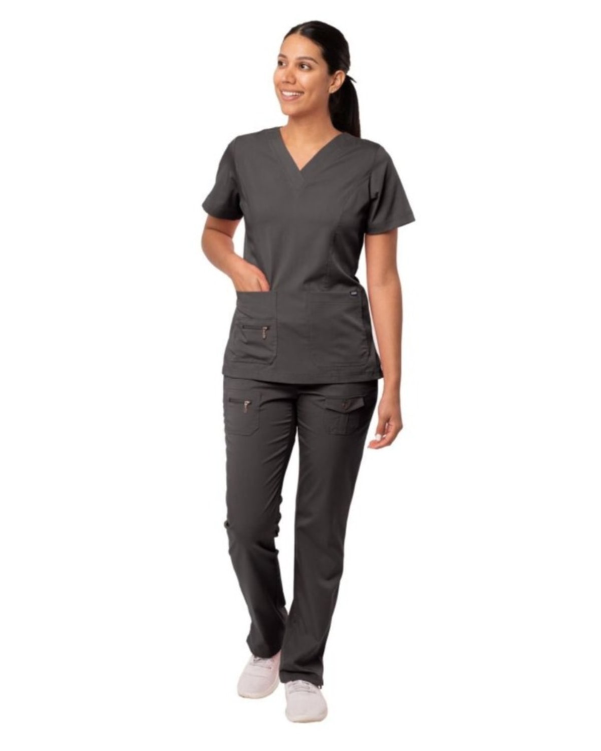Pewter Scrubs for Women in Medical Plus Scrub Set : Adar Uniforms