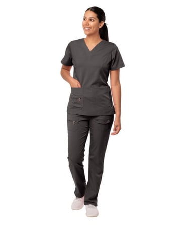 Pewter Scrubs for Women in Medical Plus Scrub Set : Adar Uniforms